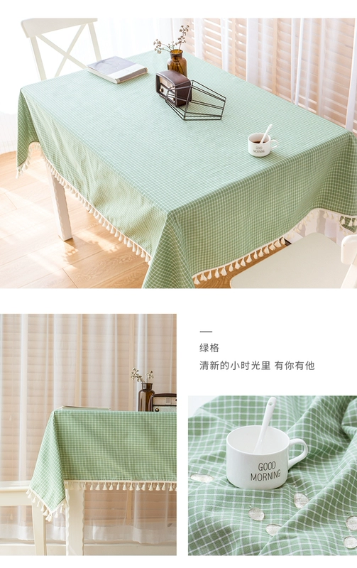 Nordic khăn trải bàn bằng vải cotton thanh toán bù trừ nhỏ mạng mới đỏ thấm nước bàn cà phê bàn ​​sinh viên ins tâm vải cô gái của - Khăn trải bàn