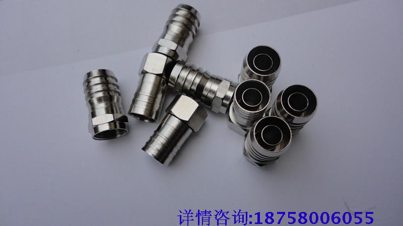 Satellite TV Informing F Head 2 shielded 4 shielded Cold pressed F Head Inlet -5