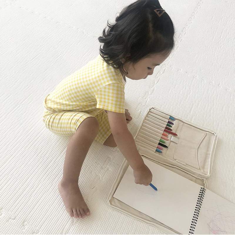 Tùy chỉnh INS gió Trẻ em bàn chải túi lưu trữ túi Crayon túi lưu trữ văn phòng phẩm túi đa chức năng bàn chải túi - Túi bé / Ba lô / Hành lý vali trẻ em