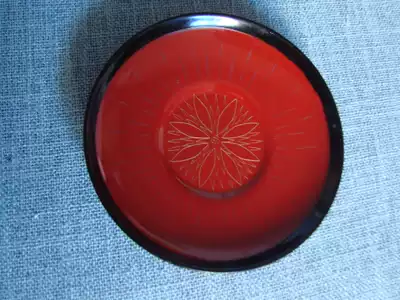 Outlet lacquer * lacquer wood dish pan (optional in various styles) 120mm