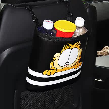 Gaffy cat car seat back pocket multifunctional in-car accessories on-board chair back containing hanging bag trash can