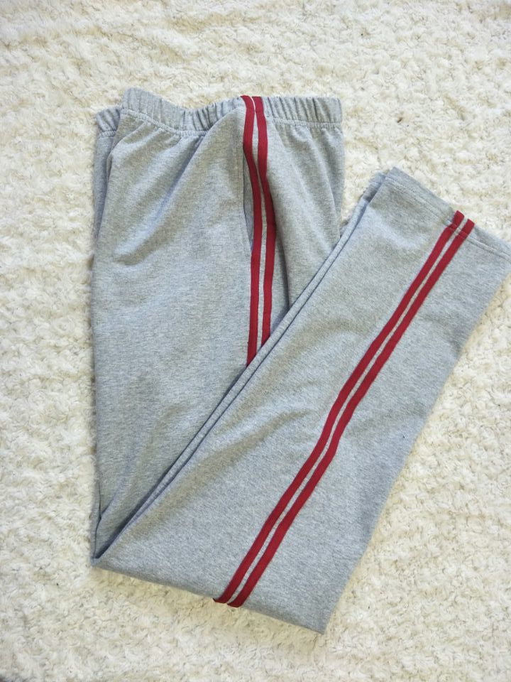 Spring Autumn Summer School Students Men And Women School Uniforms Pants Sports Pants Grey two Wine Red Bar School Pants Pure Cotton School Pants-Taobao