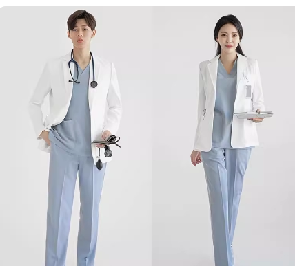 Nightingale Han Advanced Plastic Surgery and Beauty Hospital Store Manager Work Uniform White Coat Jacket Dental Oral Laboratory Nightingale Han Advanced Plastic Surgery and Beauty Hospital Store Manager Work Uniform White Coat Jacket Dental Oral Laboratory