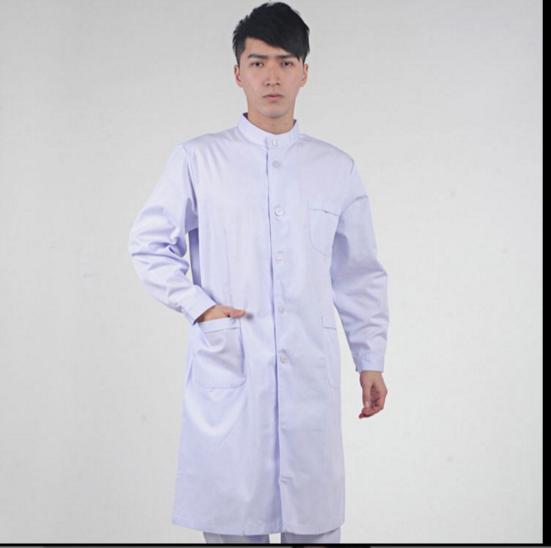 Nightingale male physician dresses winter long sleeve white coat doctors take female nurse service pharmacy dental suit