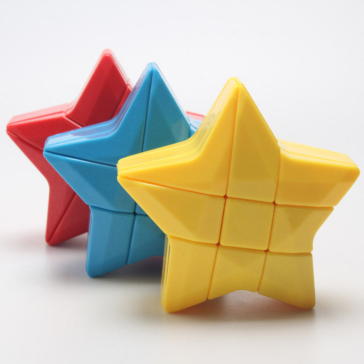 Yongjun Star Rubik's Cube Pentagram Rubik's Cube Alien 3rd-order 3rd-order Rubik's Cube Solid Color Does Not Fading Educational Toys