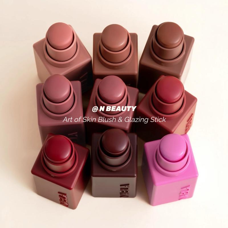 Nabla's New Product Art of Skin Nude Cream Silky Blush Stick Shrink Color/Champagne Color Highlighter Stick Nabla's New Product Art of Skin Nude Cream Silky Blush Stick Shrink Color/Champagne Color Highlighter Stick