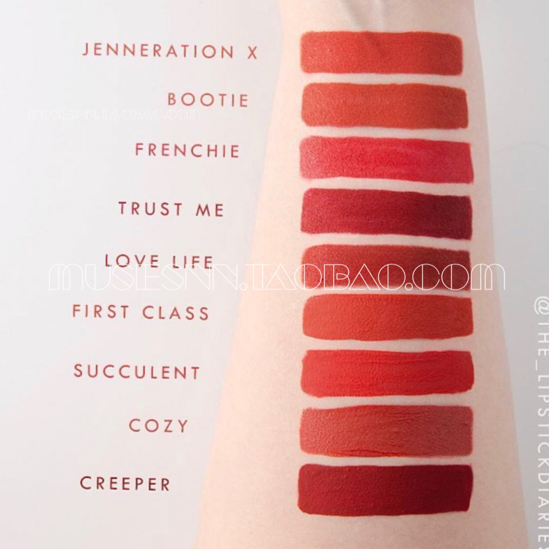 Bút son môi Colourpop ziggie / tình yêu cuộc sống / goldie / posion / hãy tin tôi - Son môi son black rouge ver 7