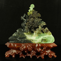 One port of price natural Nanyang unique mountain jade Seiko sculpted 3 7 jin of heavy pendulum piece Rong Hua Fugui sending certificate