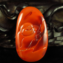 One-mouth price natural South red Manau Seiko engraving pendant pendant Millver 