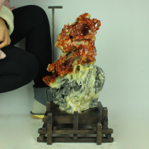 One Mouth Price Natural Fujian Shoushan Stone Hibiscus Stone Fine Work Engraving Pendulum with Eyebrow Tip Sending Certificate