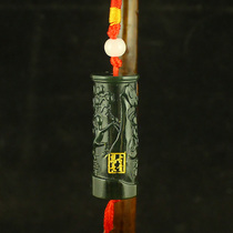 One-price natural Xinjiang Hetian Jade Qingyu carved pendant pendant 