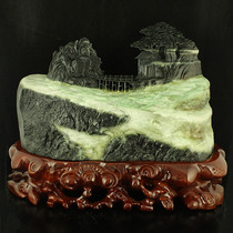 One-mouth price natural Nanyang unique mountain jade Seiko engraving 29 4 catties Heavy Pendulum Fragrant Mountain Beauty Delivery Certificate