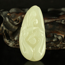 A price of natural Xinjiang and Tian YuSeiko engraving pendant pendant for hundreds of years 