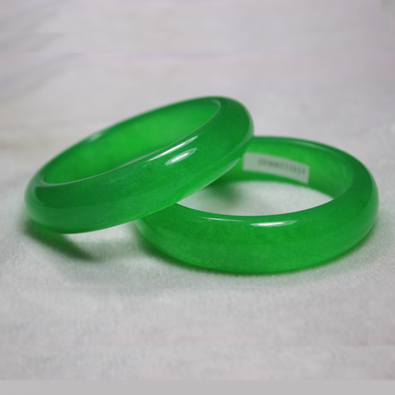 Myanmar Green Jade Bracelet Girls Young Model Jade Bracelet Ice Natural Jade Bracelet Genuine Round Jade Bracelet