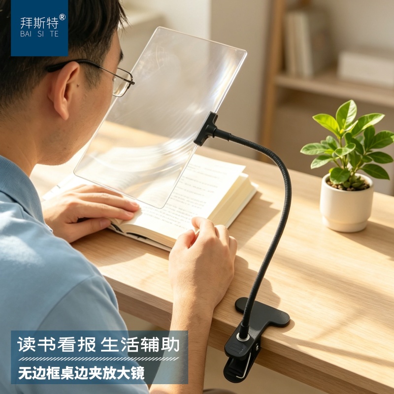 Desktop Magnifying Glass with Fresnel Lens for Elderly People to Read, High-Definition, Special for Students to Read and Study Desktop Magnifying Glass with Fresnel Lens for Elderly People to Read, High-Definition, Special for Students to Read and Study