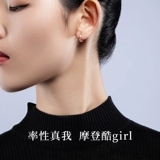 Золотые натуральные серьги, 18 карат, розовое золото, подарок на день рождения