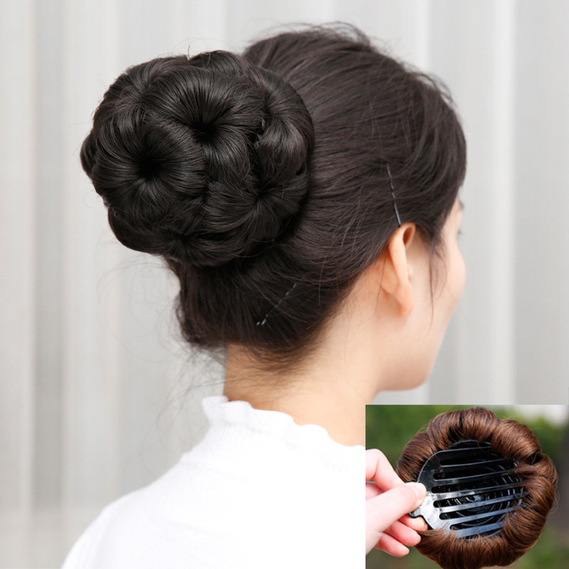 Wig Styling Hairstyling Nine Flower Claws Clip Wig Collar Girls Disc Hair Bridal Balls Hair Bag Grip and Flower Bud