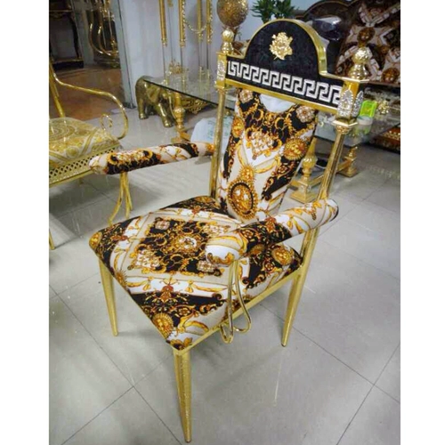 Металлический классический стульчик для кормления, комплект, европейский стиль, 18 карат