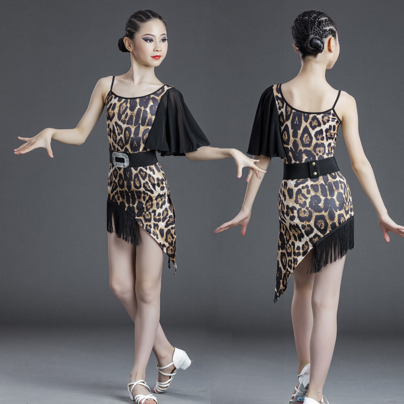 Netred Latin dance dress professional women's new practice work performance BAO WEN Early Childhood Dance Arts Corau Back Stream Su