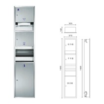 Customized Cinda 304 stainless steel combination cabinet three-in-one cabinet GSG82-25 hand dryer cabinet
