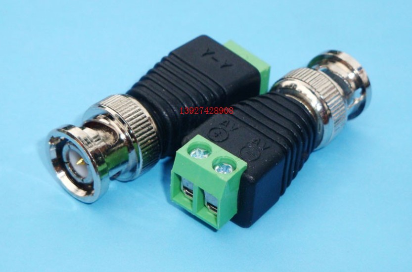 BNC on green terminal weldless video plug Q9 monitors public line radio frequency BNC signal weldless grandmother