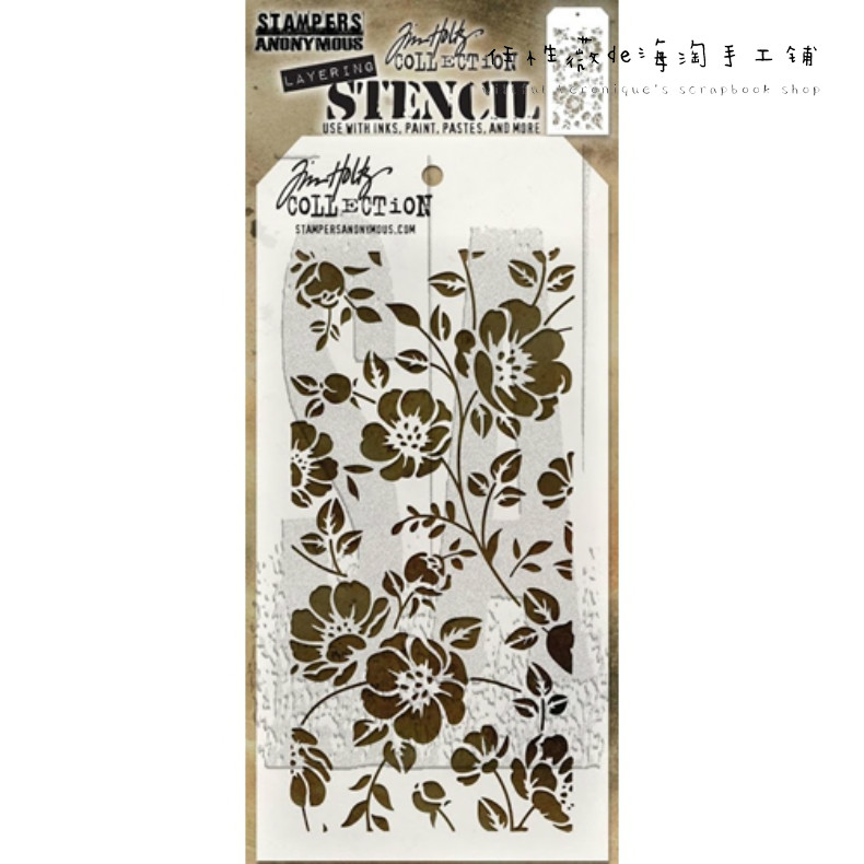 Tim Holtz Shelter Template Plastic Description Spray Brush Mould Spray Spray Texture Stencil
