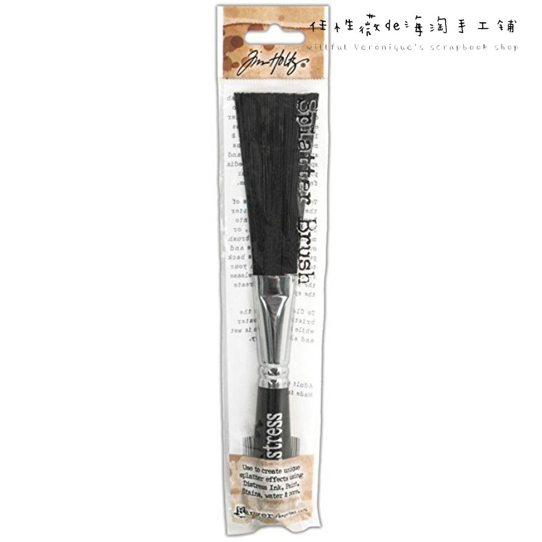 Spot Tim Holtz Distress Splatter Brush Paint Spray Effect Plastic Brush