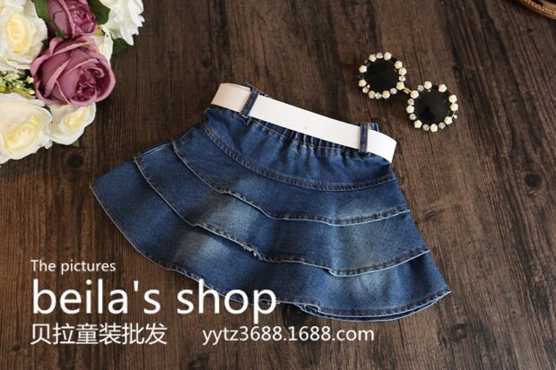 Jupe fillette en toile - Ref 2049754 Image 4