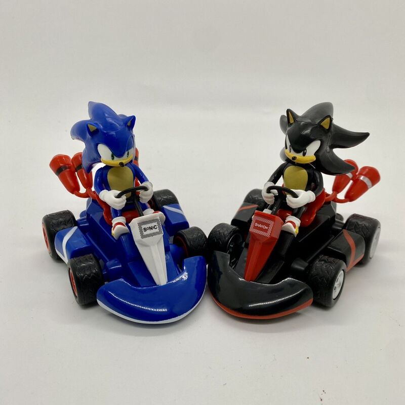 7 Sonic the Hedgehog 3 Super Sonic Summer Special Pull-Back Kart Figure Toys Model Ornaments Children's Toys
