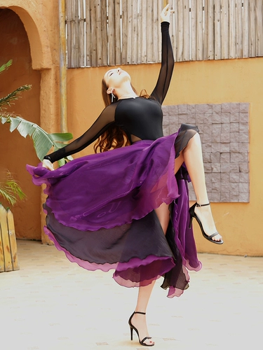 Новая латинская танцевальная юбка танце