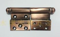 Supply B type 5 inch flag type bending high-grade security door steel door round head imitation red copper hinge hinge hinge