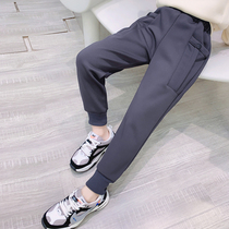 Girls 2021 new spring and autumn trousers Yang Qi sports ten-year-old girl 9 tooling 8 loose 7 wear 6 children