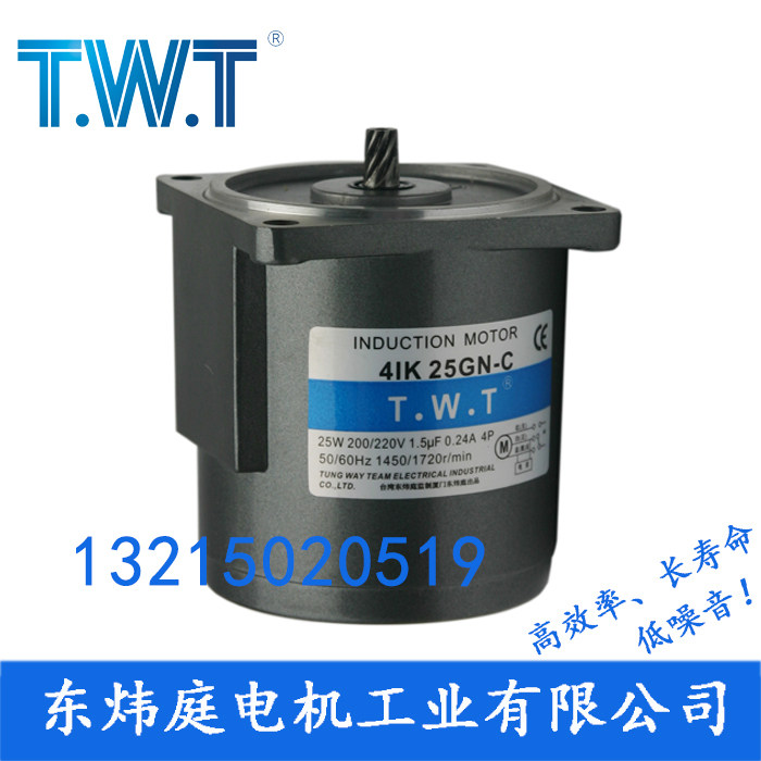 TWT motor 25W gear motor 4IK25GN-C 4IK25A-C Taiwan Dongweiting Motor