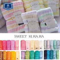 Japan imported KI RA RA Jinzhi towel cotton gauze soft absorbent small handkerchief small square towel wash face towel