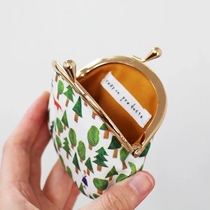 Japan Express Cozyca Canvas Golden Mouth Bag Storage Small Coin Purse Illustrator Shibukawa Aiko Nishiki