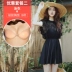 Áo tắm nữ nước hoa nhỏ Hàn Quốc 2019 mới gợi cảm màu đen thon gọn che bụng áo tắm một mảnh bảo thủ - Bộ đồ bơi One Piece Bộ đồ bơi One Piece
