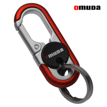 Korean version of mens hanging waist business casual metal keychain stainless steel key ring personality holiday gift