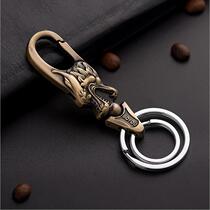 Bo friend new mens waist hanging bronze domineering faucet key chain car key pendant gift