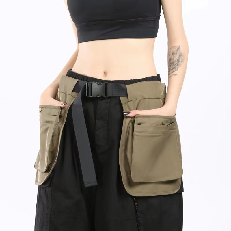 Upgraded Multi-Pocket Zipper Waist Apron Bag, Multifunctional Trendy Niche Travel Sports Fitness Cycling Waist Bag Upgraded Multi-Pocket Zipper Waist Apron Bag, Multifunctional Trendy Niche Travel Sports Fitness Cycling Waist Bag