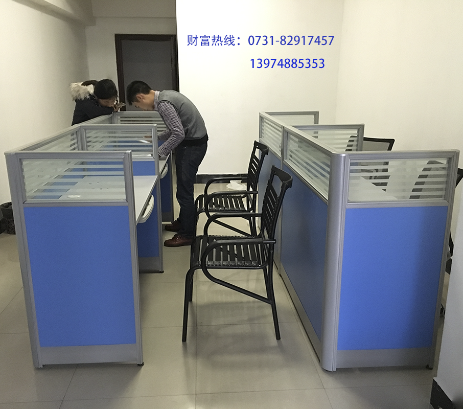 Desk 4 people partition screen table can be customized card double seat Changsha free delivery installation home