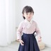 Code-thanh toán bù trừ canggus cô gái Han quần áo mùa xuân 2020 Trung Quốc gió trẻ em retro pleated váy phong cách nổi tiếng Tang váy. 