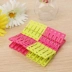 Clip ya sun đẹp 20 Gói quần áo bằng nhựa cứng kẹp quần áo kẹp quần lót vớ vớ sấy khô thư mục quần áo nhỏ - Hệ thống giá giặt