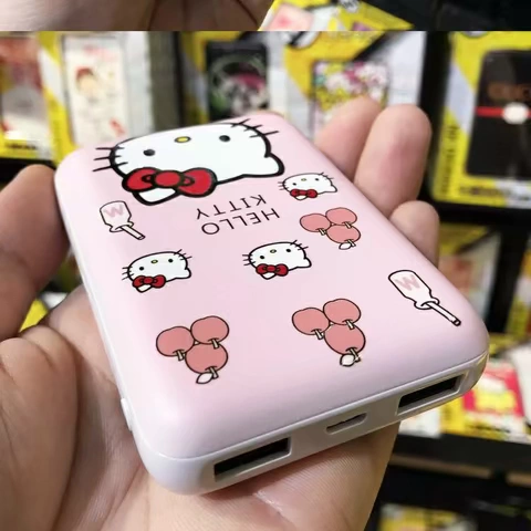 Phim hoạt hình sạc nhanh kho báu Apple Android điện thoại di động điện thoại di động 10000 mAh HelloKitty Hello Kitty - Ngân hàng điện thoại di động sạc dự phòng energizer