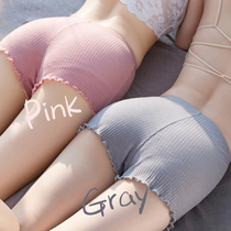 ins solid color safety pants anti-gloss female summer cotton not curled edge can be worn outside leggings inside lace thin