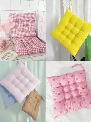 Girl heart winter thickened abrasive cushion plain seat tatami cushion student office non-slip computer INS