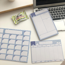 ins Hanfeng efficiency plan note book 100 days week plan monthly plan study planning fitness arrangement chic