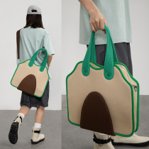 CryingCenter Contrast Color Toy Module Computer Bag Avocado Hand Carry Slant Cross Crying Center
