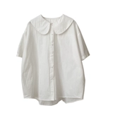 Ретро японский цветной слиток, кукла, хлопковая небольшая дизайнерская рубашка, кукольный воротник, в корейском стиле