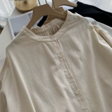 Комфортный фонарь, весенняя дизайнерская универсальная рубашка, новая коллекция, оверсайз, в западном стиле