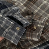 Осенняя цветная рубашка, хлопковая куртка, в западном стиле, простой крой, свободный крой